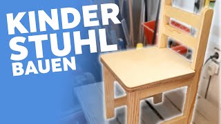 KINDERSTUHL selber bauen  mit Bauplan [upl. by Norvin233]