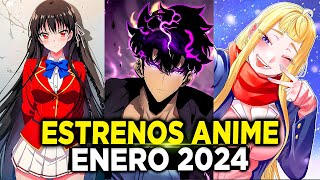 ⚡ ESTRENOS ANIME INVIERNO ENERO 2024  FECHAS DE ESTRENO [upl. by Ydnih]