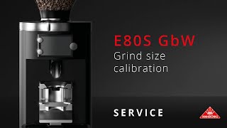 Mahlkönig E80S GbW  Grind size calibration [upl. by Pejsach376]