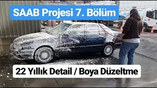 Saab 9000 Projesi Bölüm 7  22 Yıllık Detail  Detaylı İç Temizlik  Boya Koruma [upl. by Lladnyk]