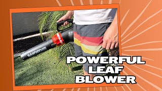 WORX Turbine 600 Corded Electric Leaf Blower [upl. by Leidag]