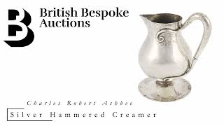 Charles Robert Ashbee Silver Hammered Creamer Sold for £2400 [upl. by Sura]