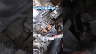 Coolant leakage 🚖🌳 short viralvideo trending engine viraltubetech [upl. by Lanos]