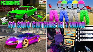 SOLO 20 GTA Glitches In 1 Video After 168 The Best GTA 5 Glitches All In 1 Video [upl. by Duston]