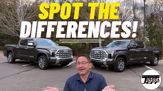 Comparing 2022 Tundra 1794 vs 1794 Many DIFFERENCES on the Same Truck [upl. by Zeena]