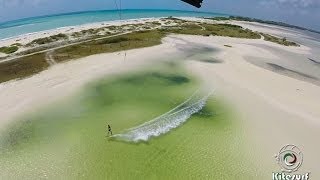 KITEBOARDING PARADISE Isla Blanca Mexico [upl. by Novej]