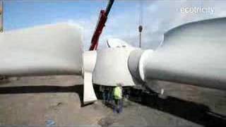 Ecotricity  Bristol Port  Wind Turbine Construction Video [upl. by Steddman]