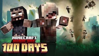 I Survived 100 Days in a BRUTAL Zombie Disaster in Hardcore Minecraft [upl. by Yesnil]