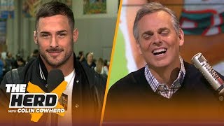 Danny Amendola jokes with Colin over mediocre comment talks Brady amp Gronks future  NFL  THE HERD [upl. by Klinges]