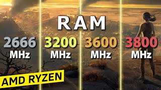 3800MHz vs 3600MHz vs 3200MHz vs 2666MHz RAM  Test in 8 Games [upl. by Jo465]