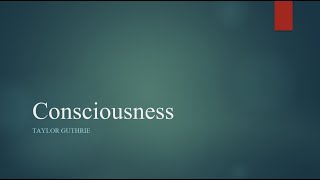 Cognitive Neuroscience of Consciousness [upl. by Ramalahs]