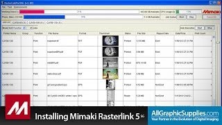 Installing Mimaki RasterLink for Windows  All Graphic Supplies [upl. by Eslud]