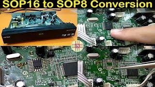 SOP16 to SOP8 Flash IC Conversion in Star Track SRT 2016 Plus Complete Tutorial in UrduHindi [upl. by Franckot87]