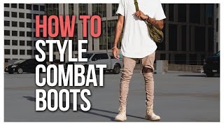 HOW TO STYLE COMBAT BOOTS [upl. by Ocsinarf]