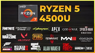 Ryzen 5 4500U Vega 6   Test in 14 Games in 2024 [upl. by Pessa]