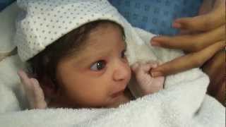 Cute Newborn Baby half an hour old [upl. by Zipah55]