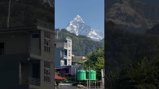 Ramro Pokhara Gharai bata dekhni Machhapuchre Himal talala🗻🏔️❣️ [upl. by Ashly]