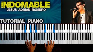 Indomable Jesús Adrián Romero  Piano Tutorial  Introducción y acordes [upl. by Bez]