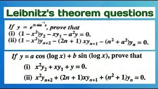 Leibnitz theorem questions  leibnitz theorem examples by study with kumar keshav [upl. by Yelhsa]