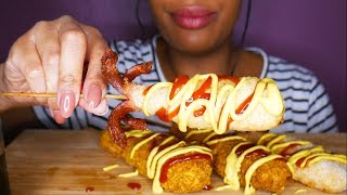 ASMR MOZZARELLA CORN DOG┃mais que cest bon ♥ [upl. by Adina]