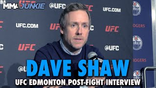 UFC Exec Dave Shaw Updates on Derrick Lewis Health Reacts to RecordSetting Event  UFC Edmonton [upl. by Korb]