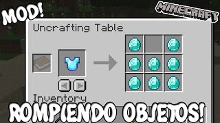 MESA DE DESCRAFTEO Minecraft 1192 MOD SIMPLE UNCRAFTING TABLE [upl. by Jason899]