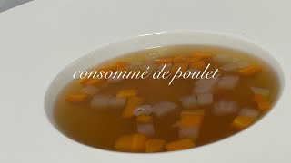 鶏のコンソメconsommé de pouletchicken consommé [upl. by Candice568]