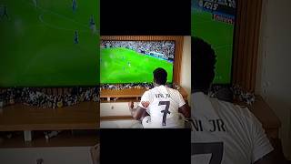 Vini reacts to Mbappes insane goal  vs Getafe [upl. by Mord682]