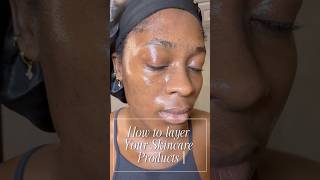 HOW I LAYER MY SKINCARE skincare skincareroutine hyperpigmentation [upl. by Orfield419]