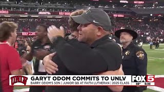 Faith Lutheran QB Garyt Odom commits to play for his dad at UNLV [upl. by Annim790]