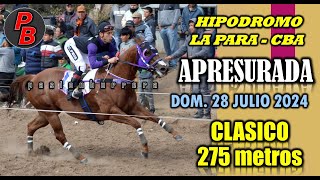 APRESURADA HIPODROMO MUNICIPAL LA PARA  CORDOBA 28072024 [upl. by Socha]