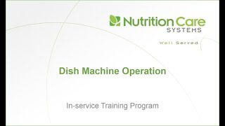 Dish Machine Operation [upl. by Stillmann]