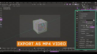 How to Export Video in Blender 43  MP4 Video Format [upl. by Edson]