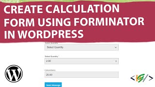 How to Create Calculation Form using Forminator in WordPress [upl. by Marilee296]