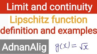 11 Lipschitz function implies uniformly continuous but not converse hold  Real Analysis [upl. by Traweek1]