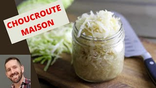 CHOUCROUTE MAISON RECETTE FACILE ET ÉCONOMIQUE lactofermentation du chou Tutoriel facile [upl. by Ditter867]