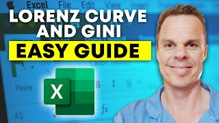 Excel Lorenz Curve and Gini Coefficient  Full Tutorial [upl. by Goldston]