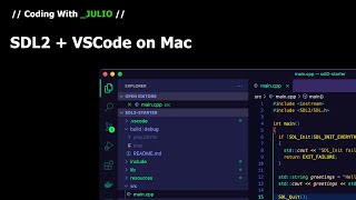 How to Setup SDL2 and VSCode to Start Programming OpenGL on a Mac [upl. by Clair]