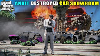 GTA 5  PETER AND ANKIT DESTROYED MILLIONS DOLLAR CAR SHOWROOM [upl. by Lalla906]