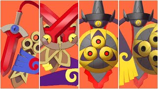 FULL HONEDGE EVOLUTION TEAM Shiny Honedge Shiny Doublade Shiny Aegislash Blade Form [upl. by Innig]