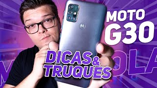 MOTO G30  TOP 10 DICAS amp TRUQUES PARA DEIXAR ELE AINDA MELHOR [upl. by Shanta872]