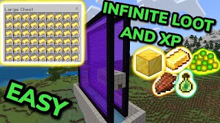 BEST 121 GOLD AND XP FARM TUTORIAL in Minecraft Bedrock MCPEXboxPSNintendo SwitchPC [upl. by Ainitsirhc]