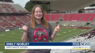 Zero waste initiative surrounds NC State football game [upl. by Karine]