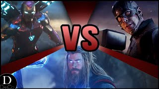 Iron Man VS Captain America VS Thor  Avengers Endgame  MCU  BATTLE ARENA [upl. by Aliuqet]