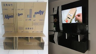 COMO FAZER UM PAINEL PARA TV EM CASA [upl. by Acsicnarf]