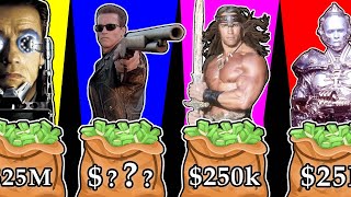 💰 Arnold Schwarzeneggers Paycheck for Every Movie He Ever Made  Hits amp Flops [upl. by Otina]