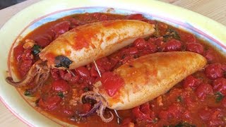 Nonnas Stuffed Calamari Recipe  Laura Vitale  Laura in the Kitchen Episode 939 [upl. by Inaej]