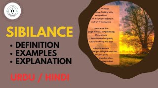 What is Sibilance Poetic Device Explain in Hindi  Urdu [upl. by Karyn]