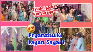 Devar Ki Lagan Sagai  mere mayke wale bhi aye 😍Lagan Sagai Function ❤️✨ [upl. by Neelyar812]