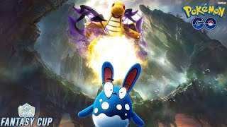 ¡DRAGONITE SHADOW COUNTEREANDO A LOS AZUMARILL CON ALA DE ACERO EN LA FANTASY CUPPokémon Go PvP [upl. by Naruq]